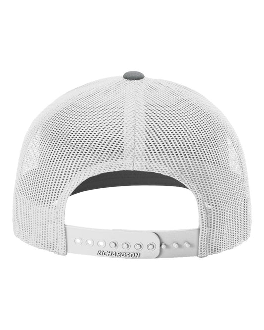 Collinsville Cardinals - 3D Rubber Patch Cardinal Icon - Youth Richardson 112 Hat (Heather Grey/White)