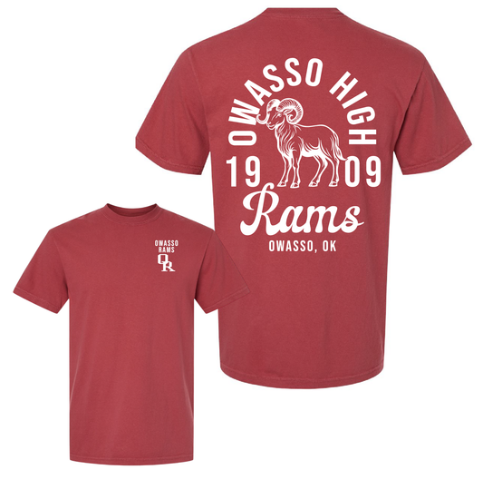 Owasso Rams - Screen Print Owasso Legacy - Comfort Colors Tee