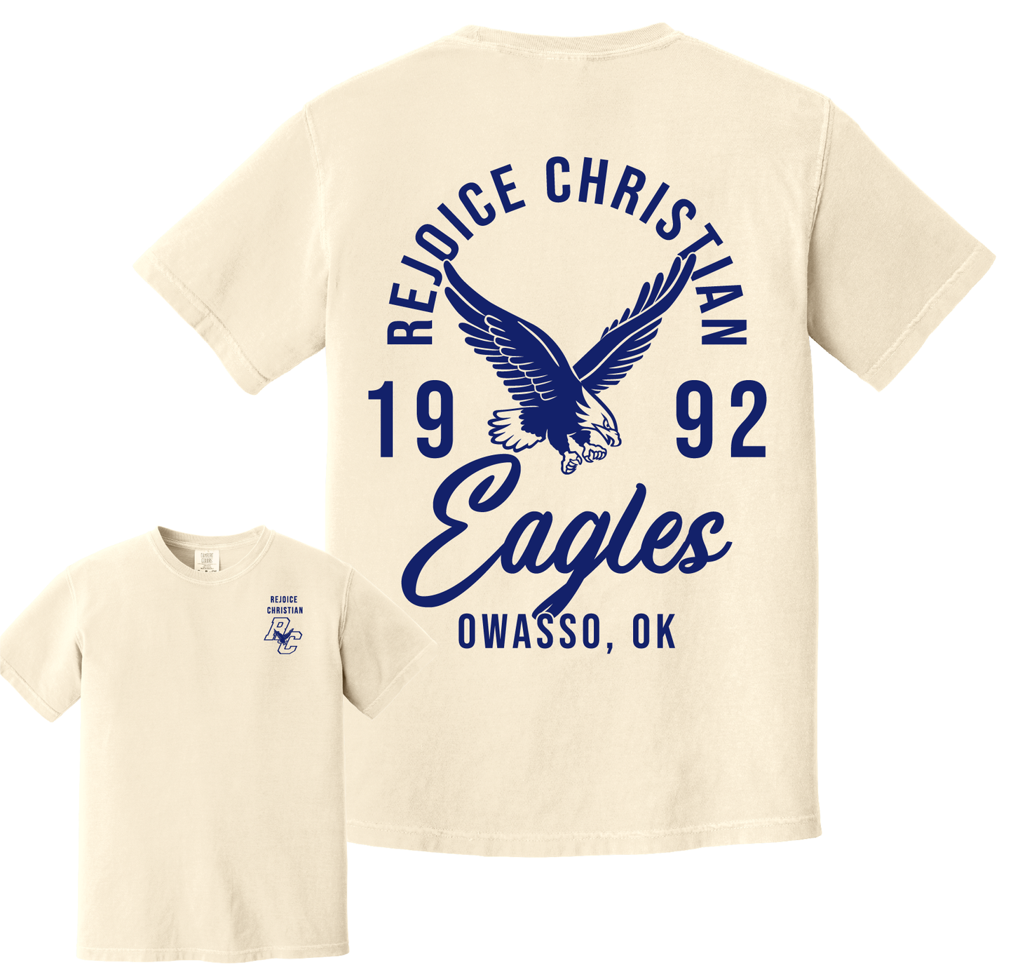 Rejoice Eagles - Screen Print Rejoice Legacy - Comfort Colors Tee