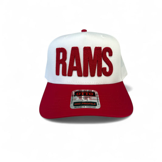 Owasso Rams - 3D Embroidered Chain Stitch RAMS - Otto 5-Panel Snapback Hat
