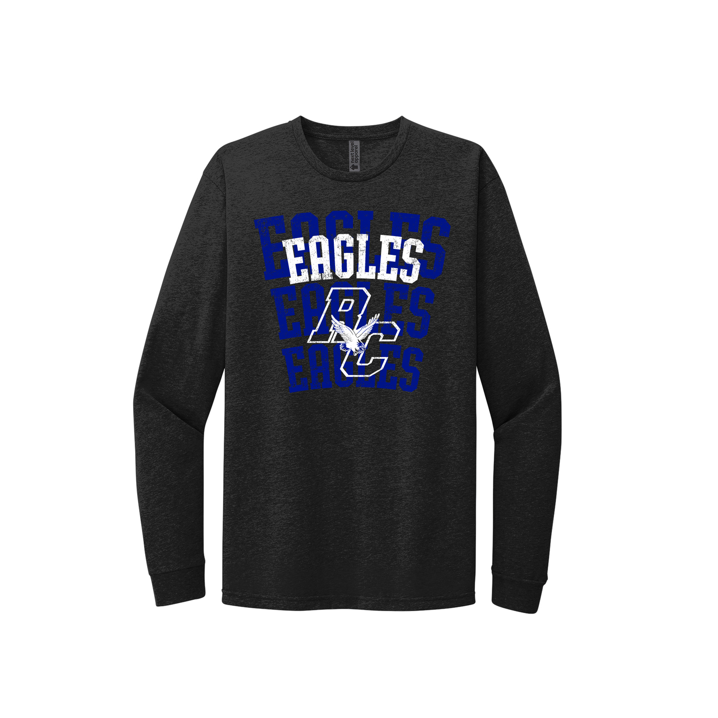 Rejoice Eagles- Screen Print Eagles Repeating - Long Sleeve Tee