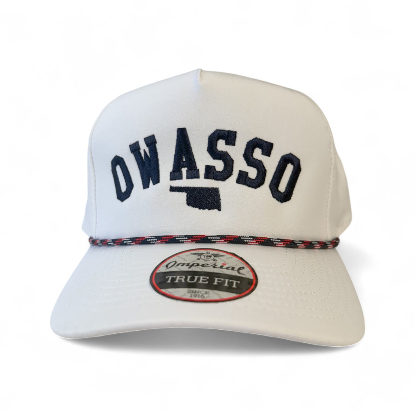 Owasso Oklahoma - Embroidered Arch and State Design - Imperial Rope Hat