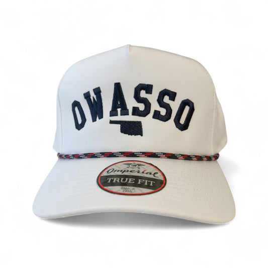 Owasso Oklahoma - Embroidered Arch and State Design - Imperial Rope Hat
