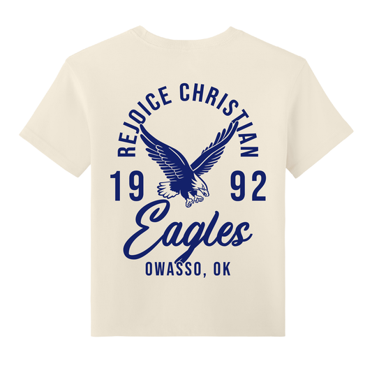 Rejoice Eagles - Screen Print Rejoice Legacy - Youth Heavyweight Tee (Natural)