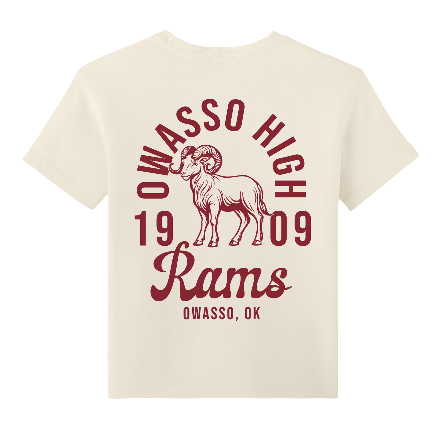 Owasso Rams - Screen Print Owasso Legacy - Youth Heavyweight Tee