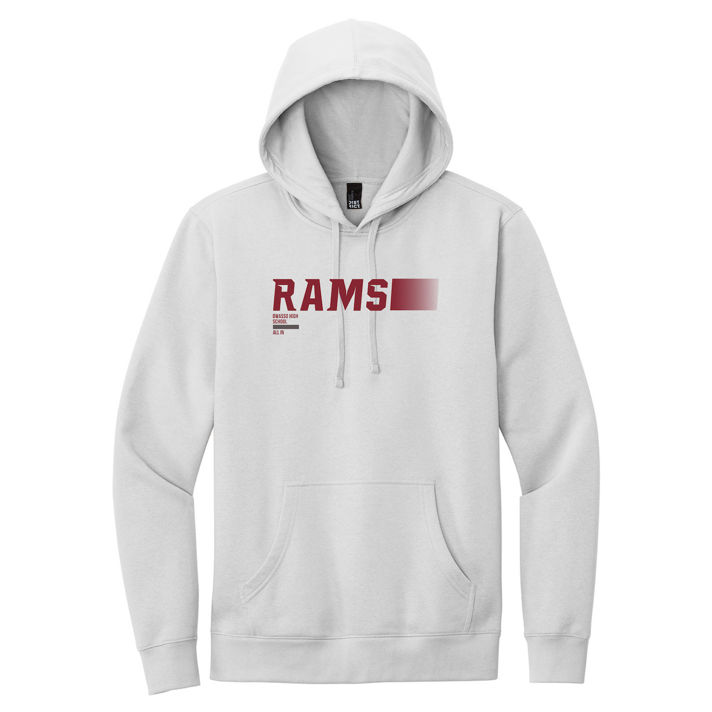 Owasso Rams - Screen Print Rams All In - Fleece Hoodie