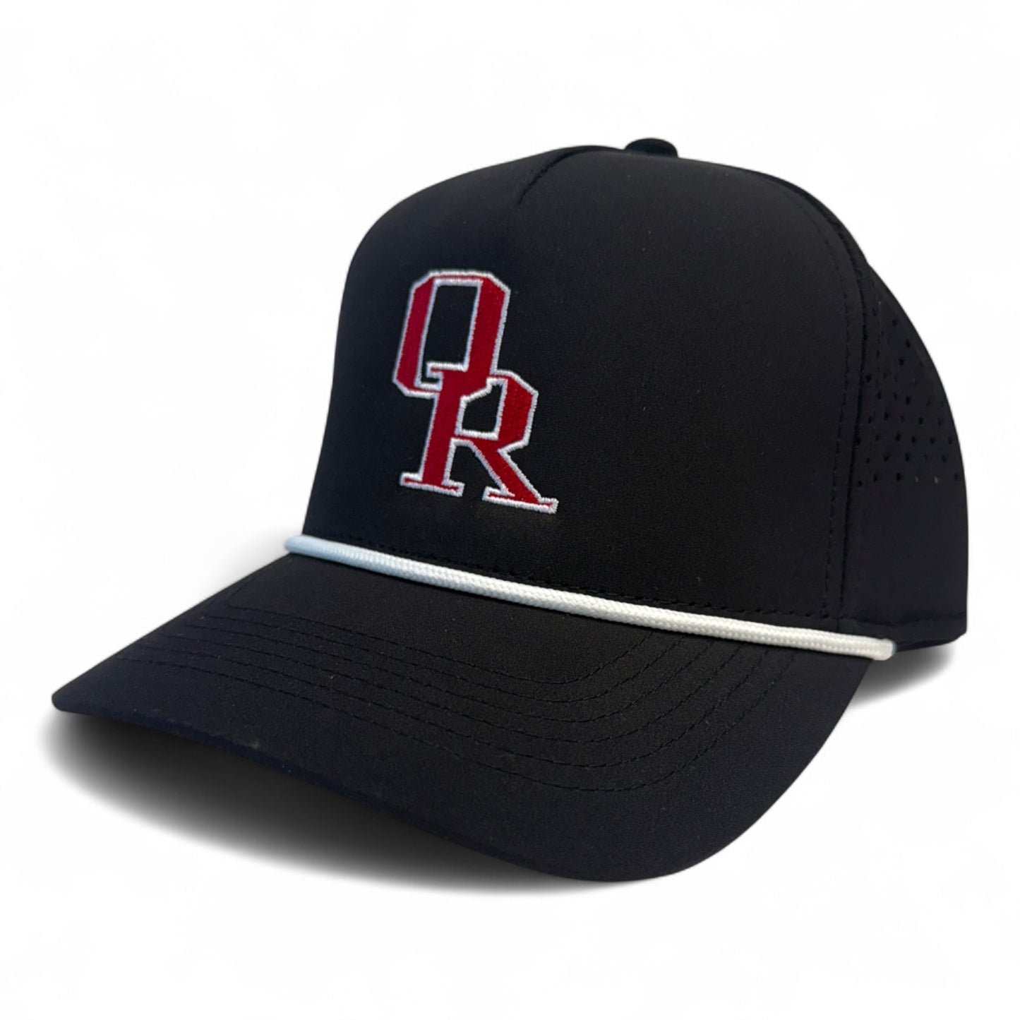 Owasso Rams - Embroidered Interlocking OR - Perforated Rope Hat