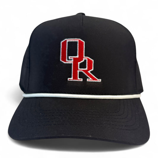 Owasso Rams - Embroidered Interlocking OR - Perforated Rope Hat