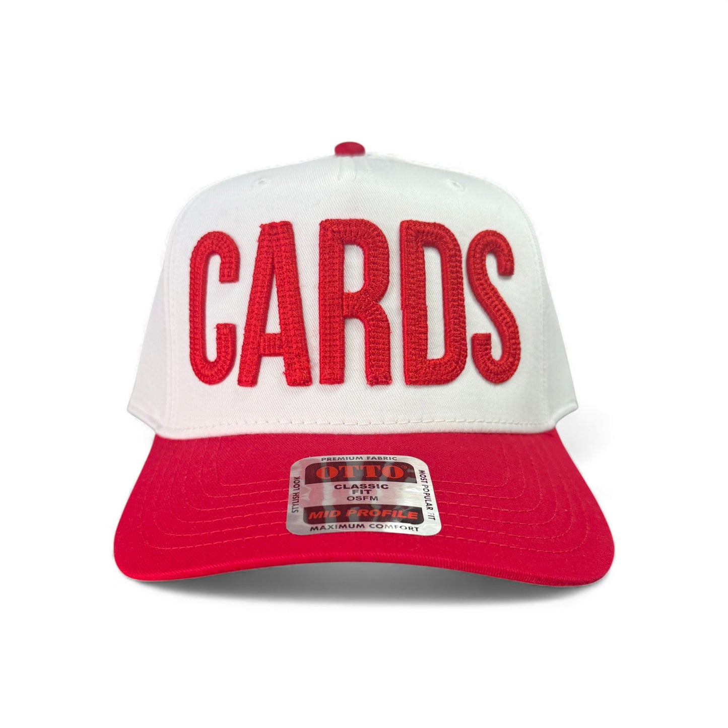 Collinsville Cardinals - 3D Embroidered Chain Stitch CARDS - Otto 5-Panel Snapback Hat
