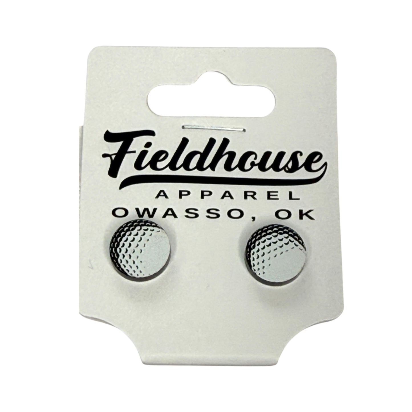 Golf Stud Acrylic Earrings