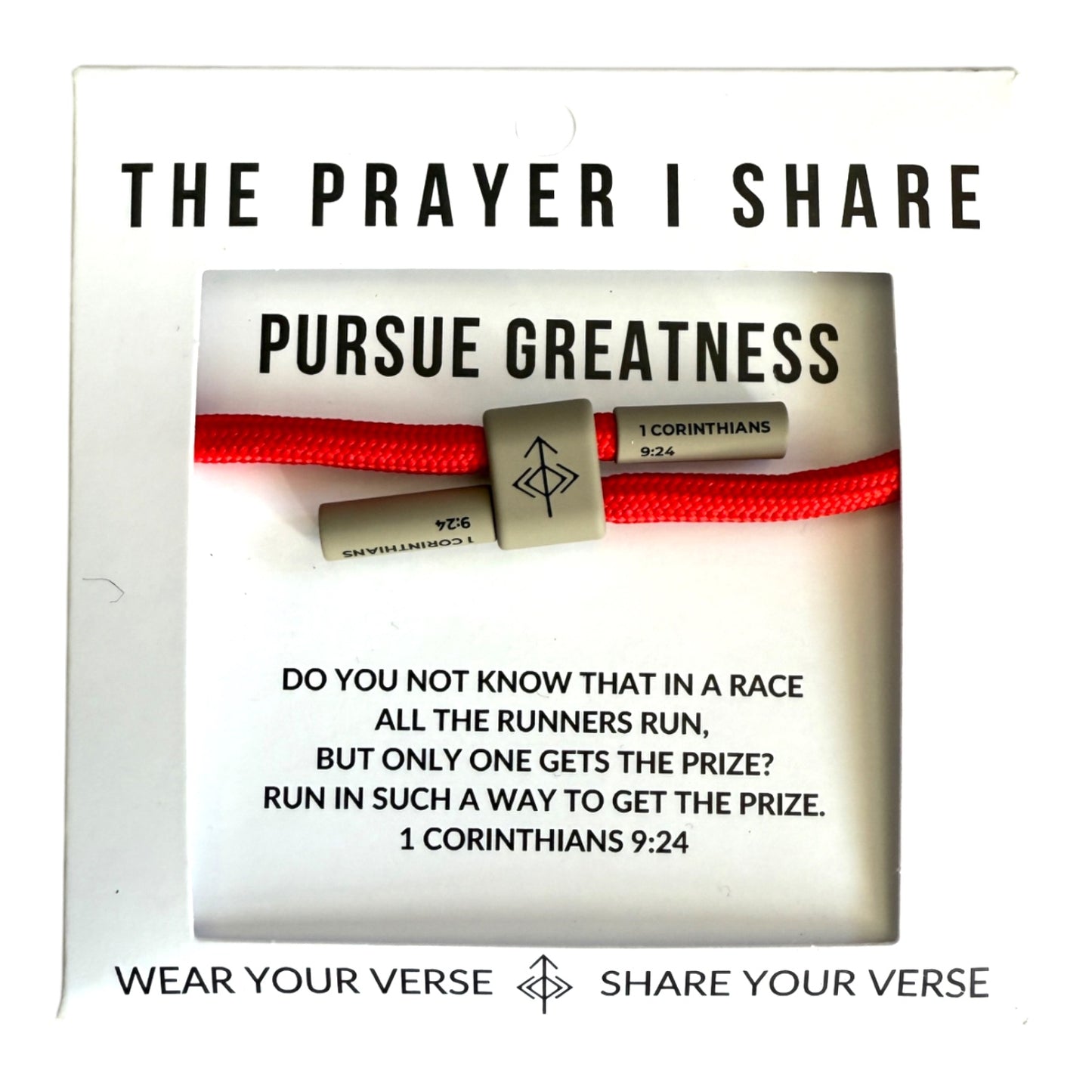 Pursue Greatness Christian Cord Bracelet