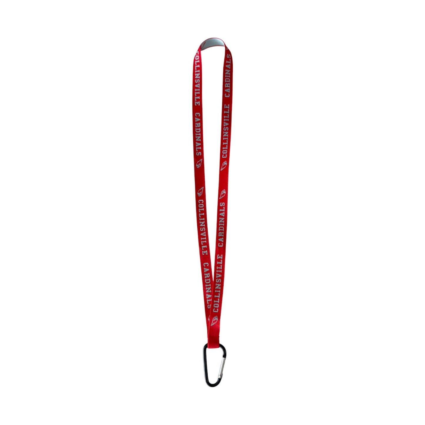 Collinsville Cardinals - Collinsville Cardinals Single Clip Lanyard(Red)