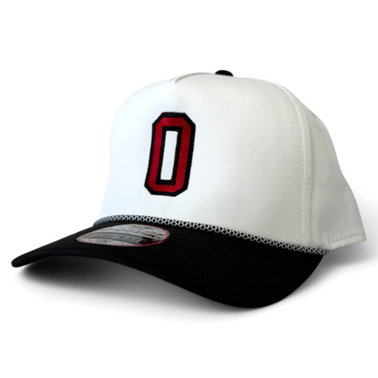 Owasso Rams - Embroidered O - Imperial Rope Hat Two Tone(White/Black)