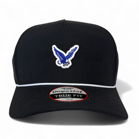 Rejoice Eagles - 3D Rubber Patch Fly Eagle - Imperial Rope Hat (Black/White)