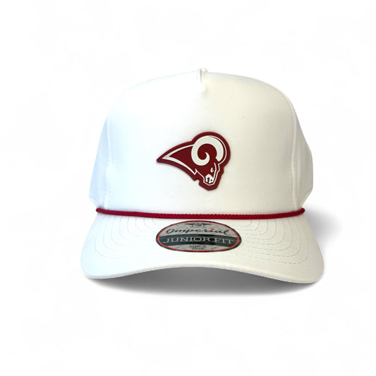 Owasso Rams - 3D Rubber Patch Ram Icon - Imperial Youth Rope Hat