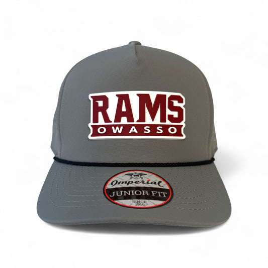 Owasso Rams - 3D Rubber Patch Rams Owasso - Junior Imperial Rope Hat