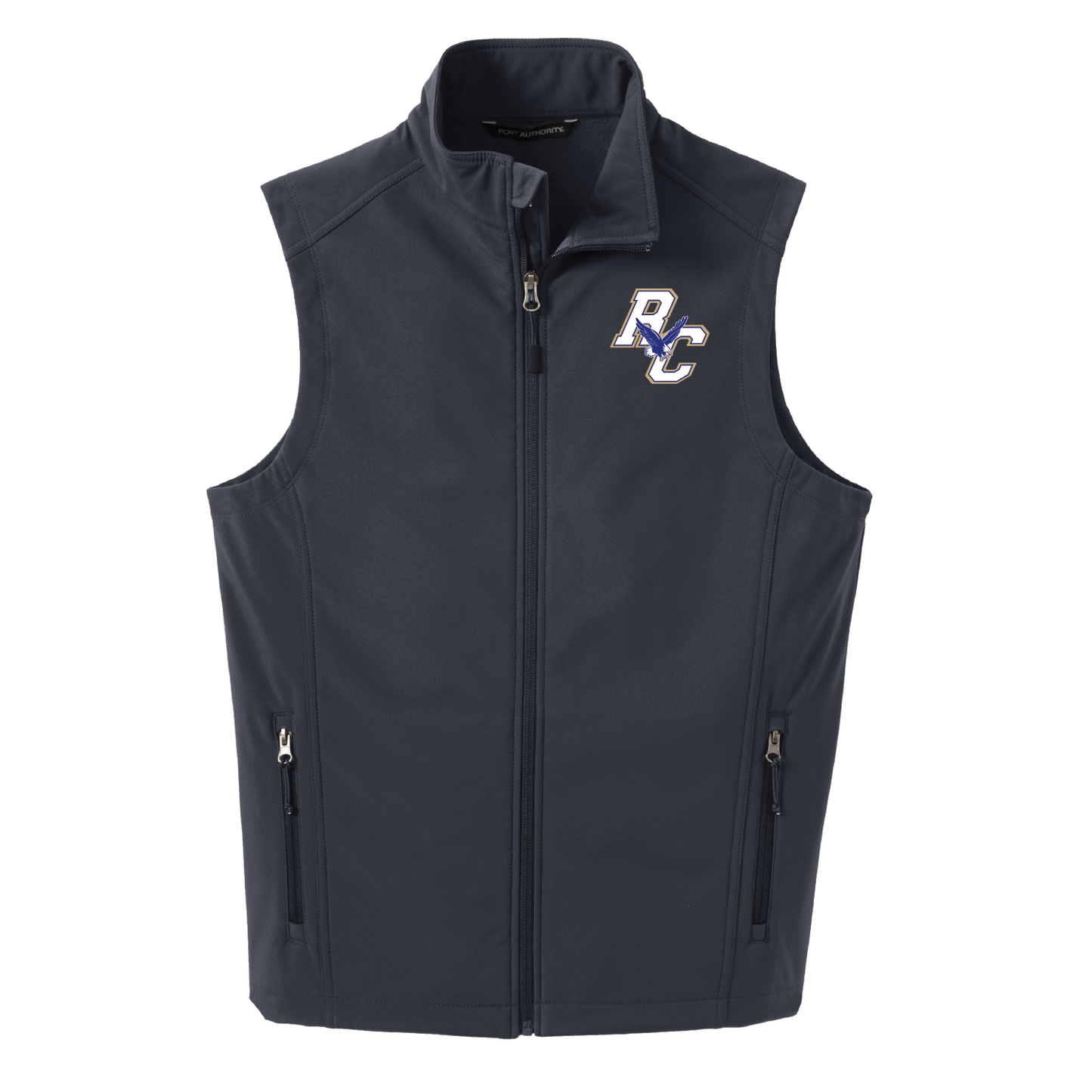 Rejoice Eagles - Embroidered Rejoice Christian Eagles Logo - Soft Shell Vest (Gray)