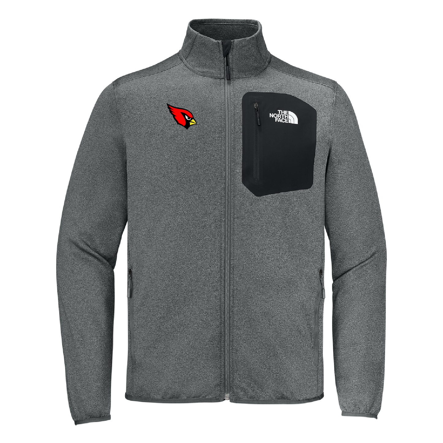Collinsville Cardinals - Embroidered Cardinal - The North Face Dove Creek Full-Zip Fleece Jacket
