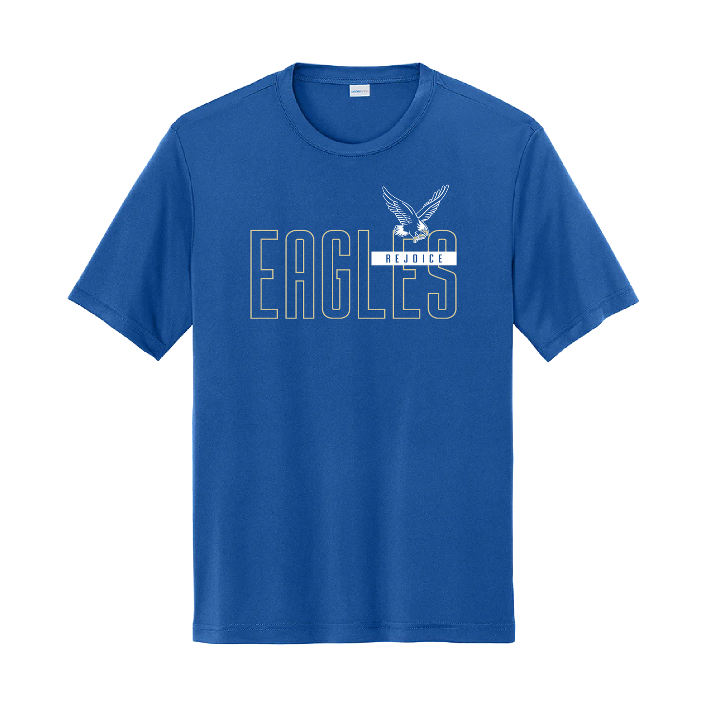 Rejoice Eagles – Screen Print Eagles Block Performance Tee