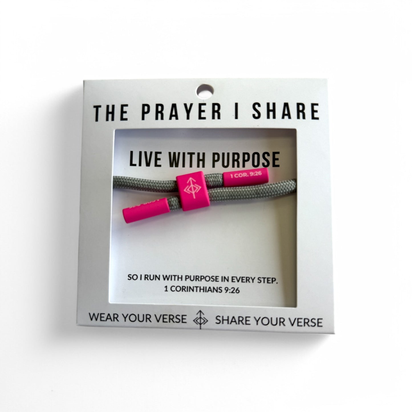 LIVE WITH PURPOSE Christian Cord Bracelet