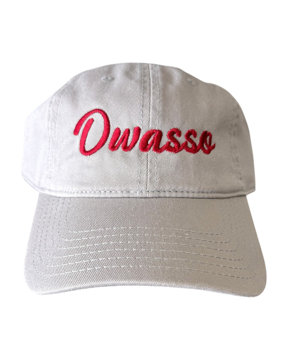 Owasso Rams - Embroidered Owasso Script - Otto Adjustable Dad Hat (Gray)