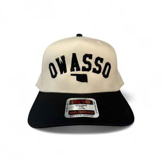 Owasso Oklahoma - Embroidered Arch and State Design - Otto 5-Panel Snapback Hat