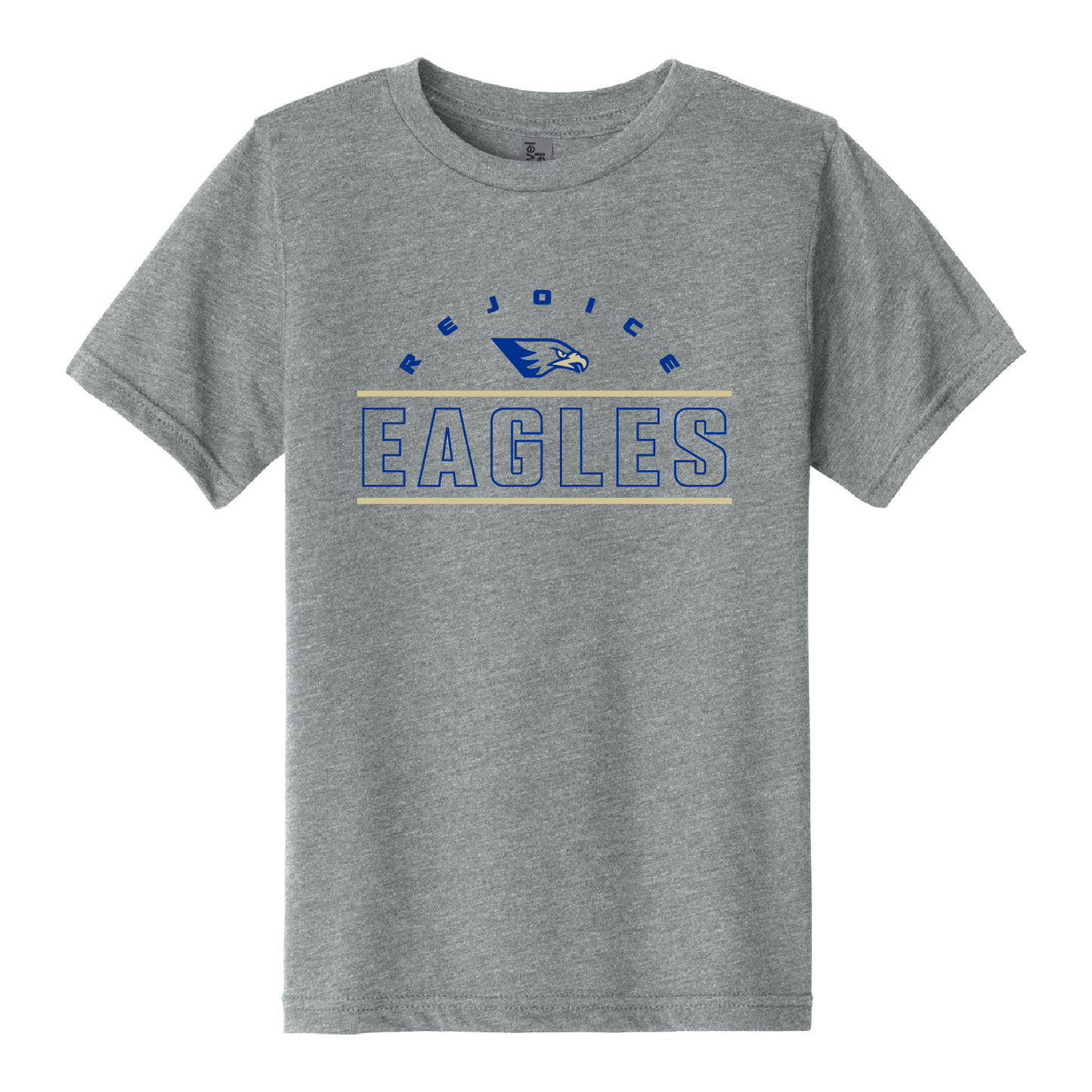 Rejoice Eagles - Screen Print Arched Block Youth Tee