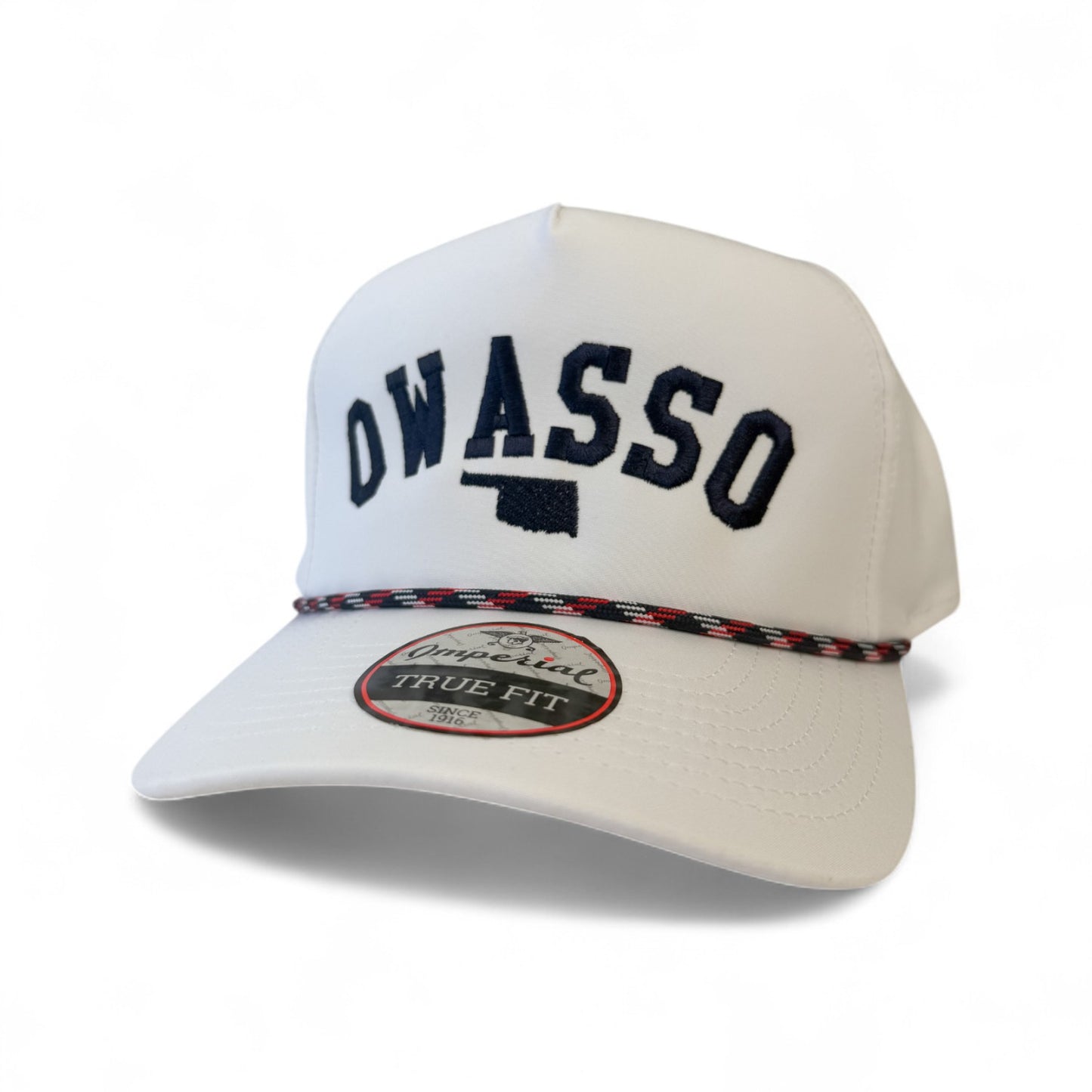 Owasso Oklahoma - Embroidered Arch and State Design - Imperial Rope Hat