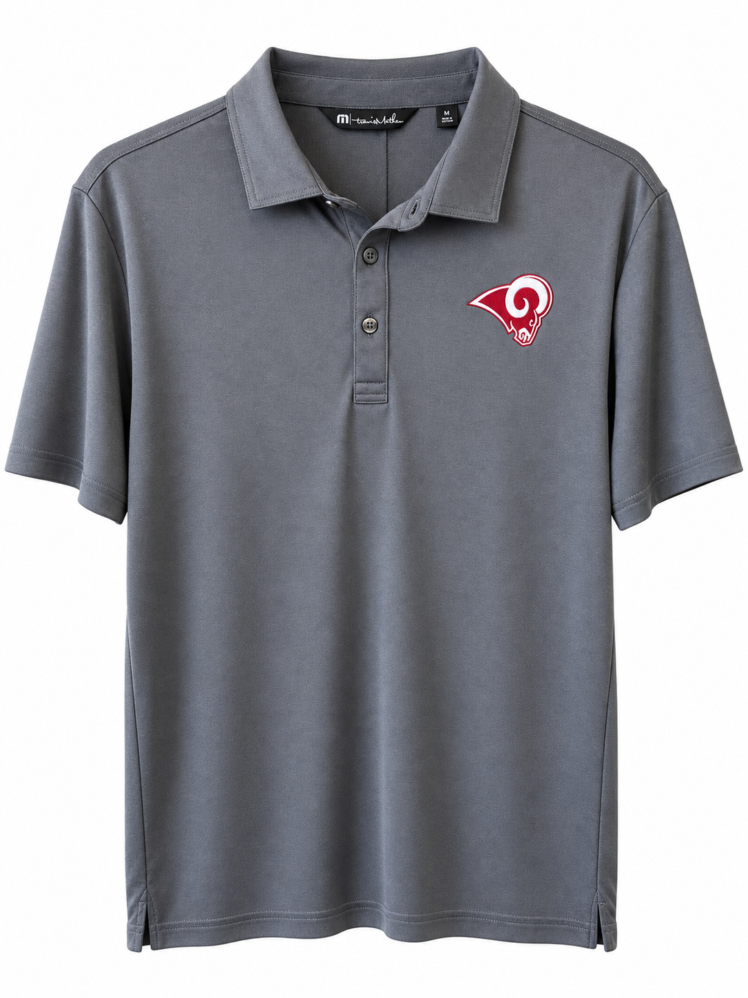 Owasso Rams - Embroidered Owasso Rams Head Logo - TravisMathew Polo