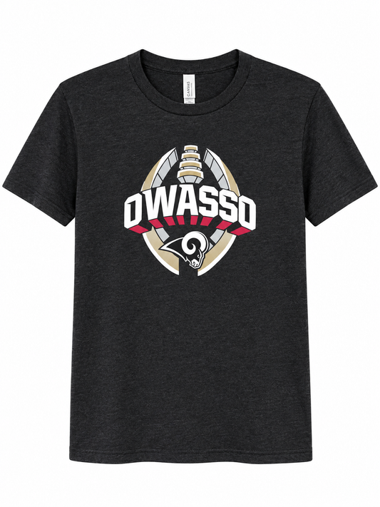 Owasso Football With Ram Head