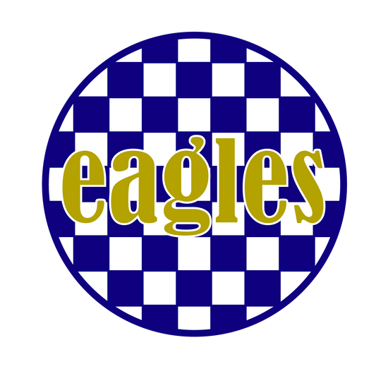 Rejoice Eagles - Eagles Checkered Circle Sticker