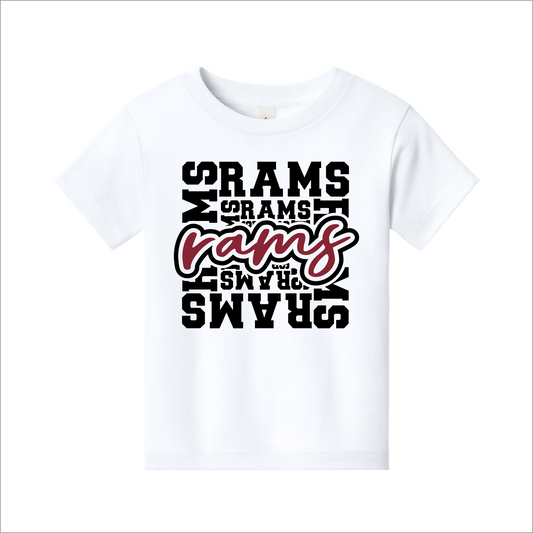 Owasso Rams - Digital Transfer Rams Subway - Toddler Tee