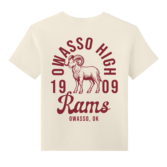 Owasso Rams - Screen Print Owasso Legacy - Youth Heavyweight Tee
