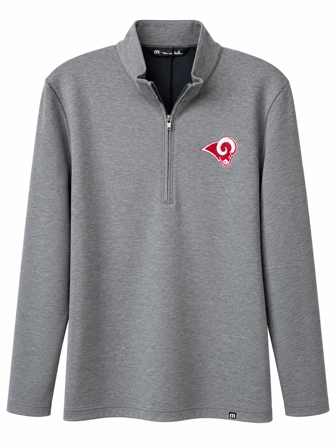 Owasso Rams - Embroidered Owasso Rams Head Logo - TravisMathew 1/4 Zip