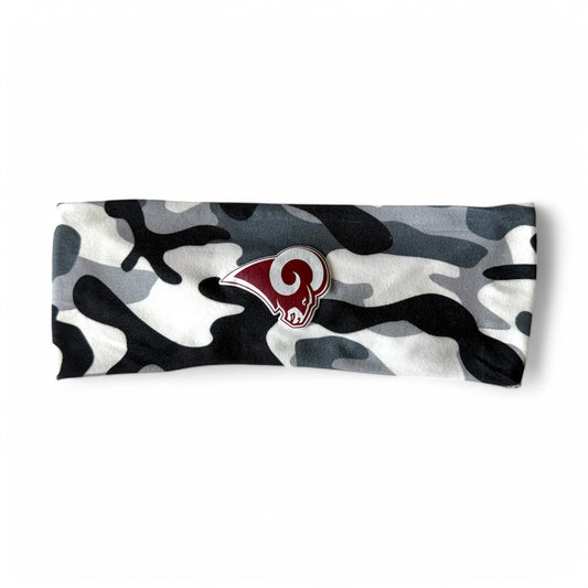 Owasso Rams - Digital Transfer Ram Logo - Youth Sport Headband