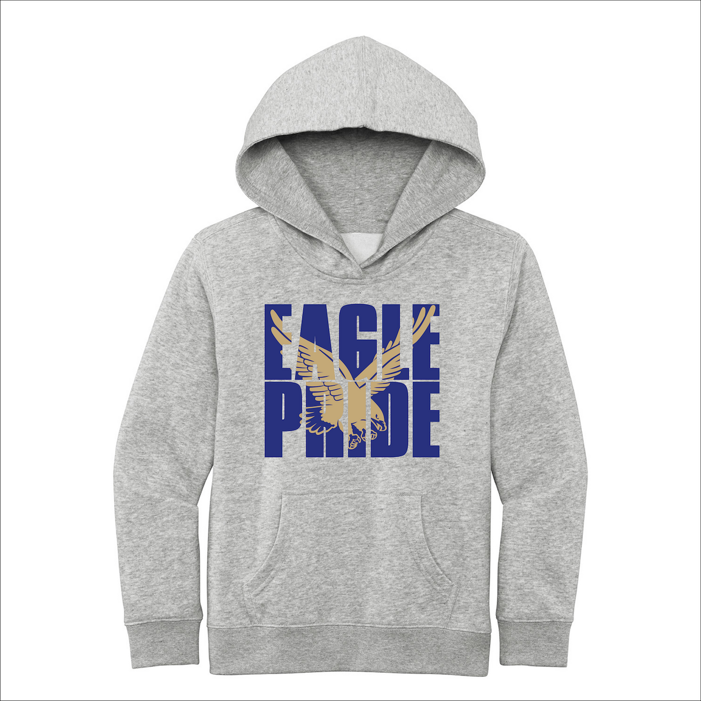 Rejoice Eagles - Screen Print Eagle Pride - Youth Fleece Hoodie