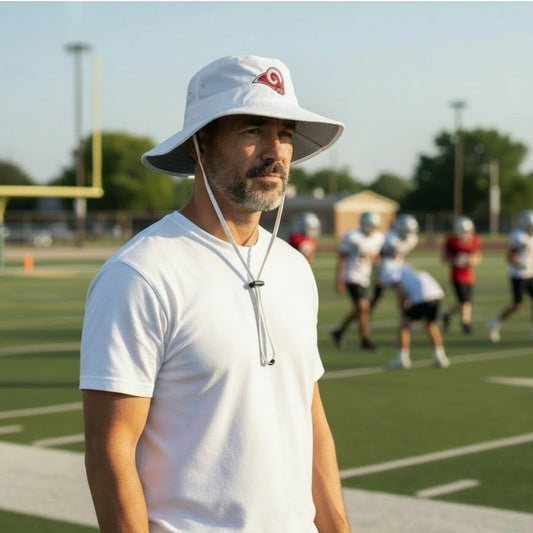 Owasso Rams - Embroidered Ram - The Game Booney Hat (White)