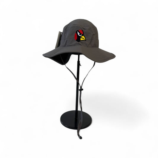 Collinsville Cardinals - Embroidered Circle Cardinal - The Game Booney Hat (Grey)