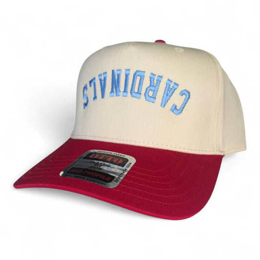 Collinsville Cardinals - Embroidered Upside Down Cardinals Arched Text - Otto Snapback Hat
