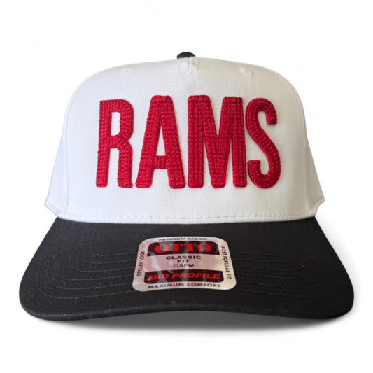 Owasso Rams - 3D Embroidered Chain Stitch RAMS - Otto 5-Panel Snapback Hat