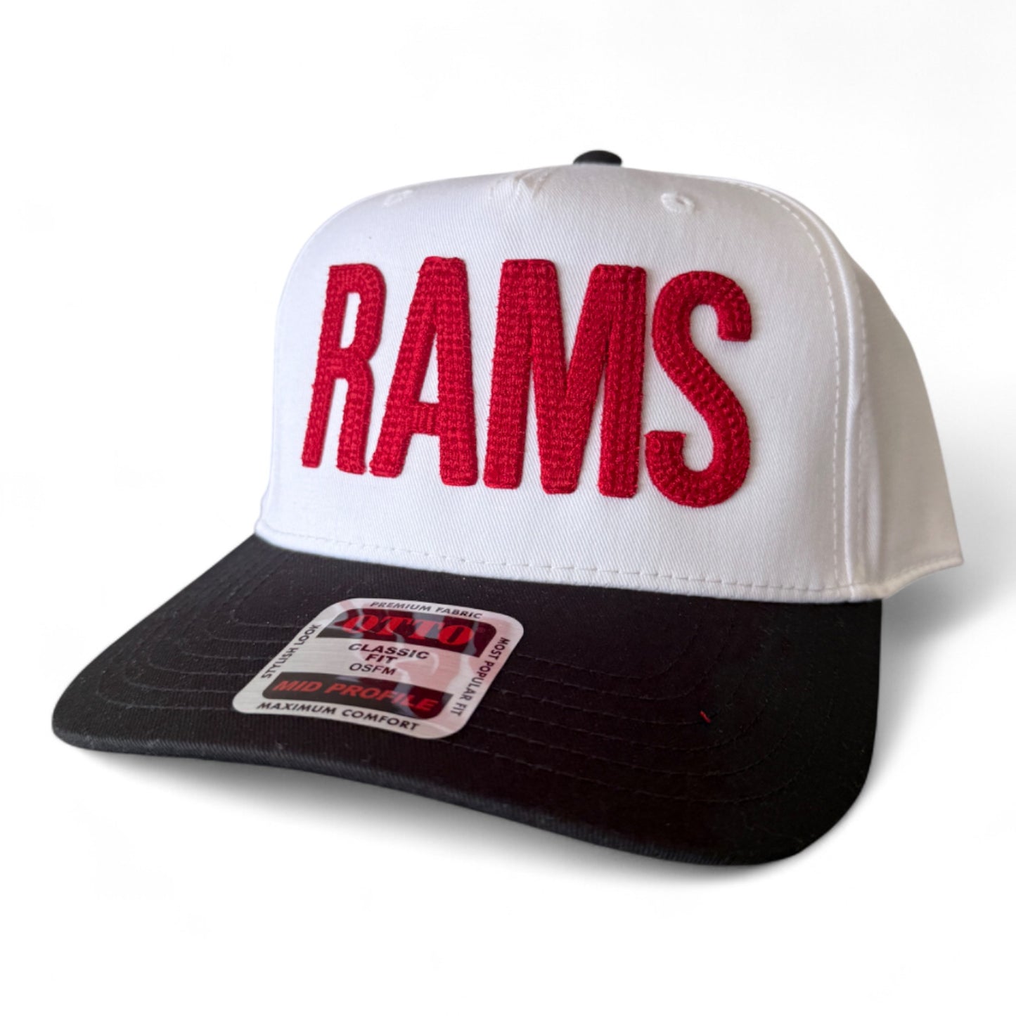 Owasso Rams - 3D Embroidered Chain Stitch RAMS - Otto 5-Panel Snapback Hat