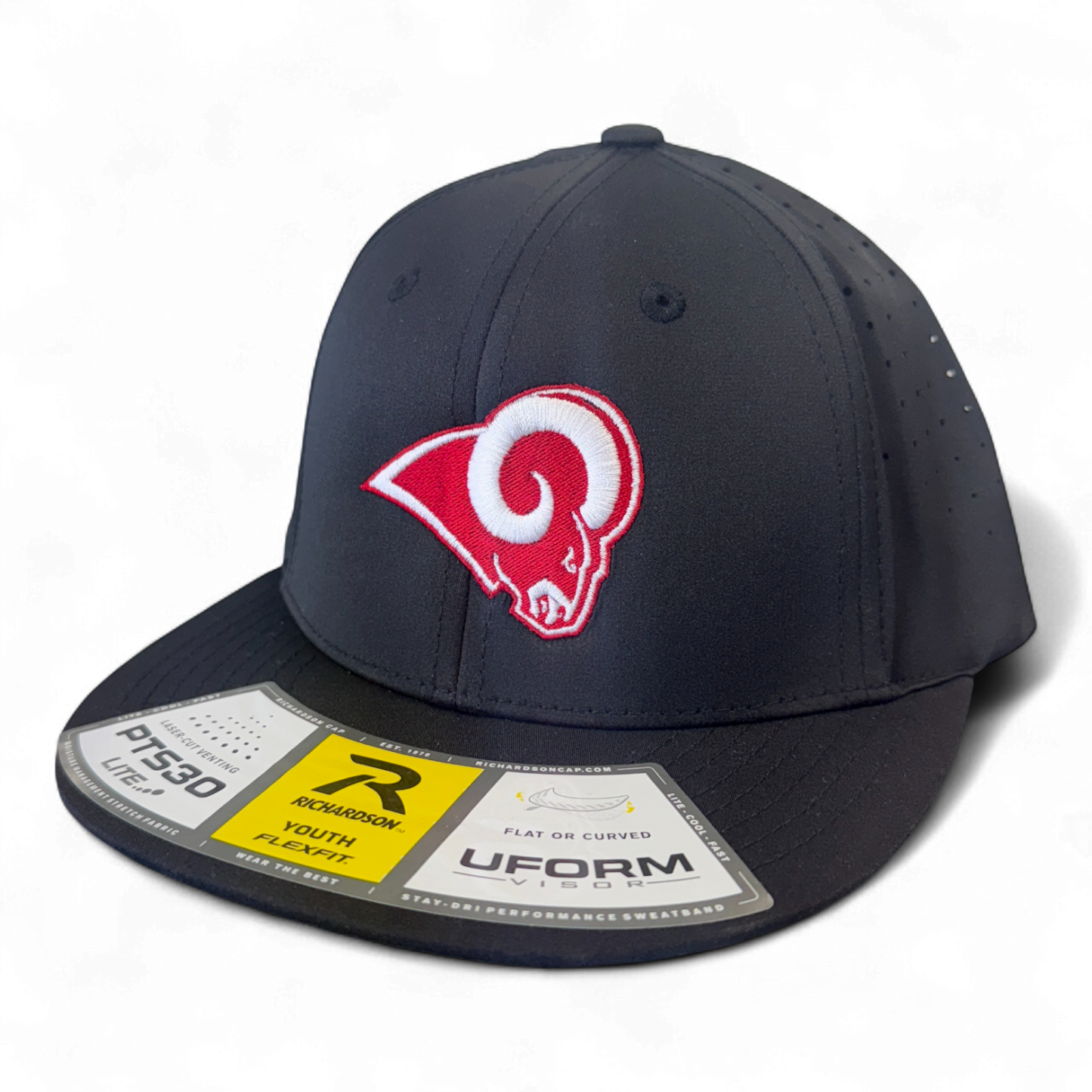 Owasso Rams - Embroidered Ram - Youth Richardson PTS30 FlexFit