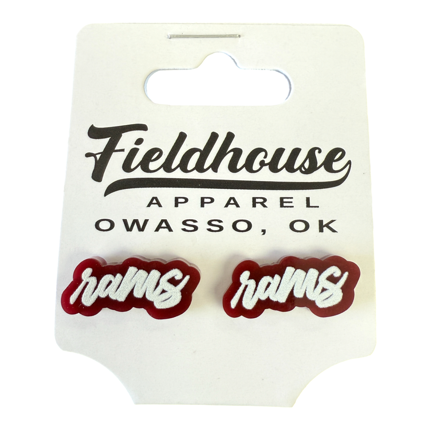 Owasso Rams- Rams Acrylic Gameday Studs- Earrings