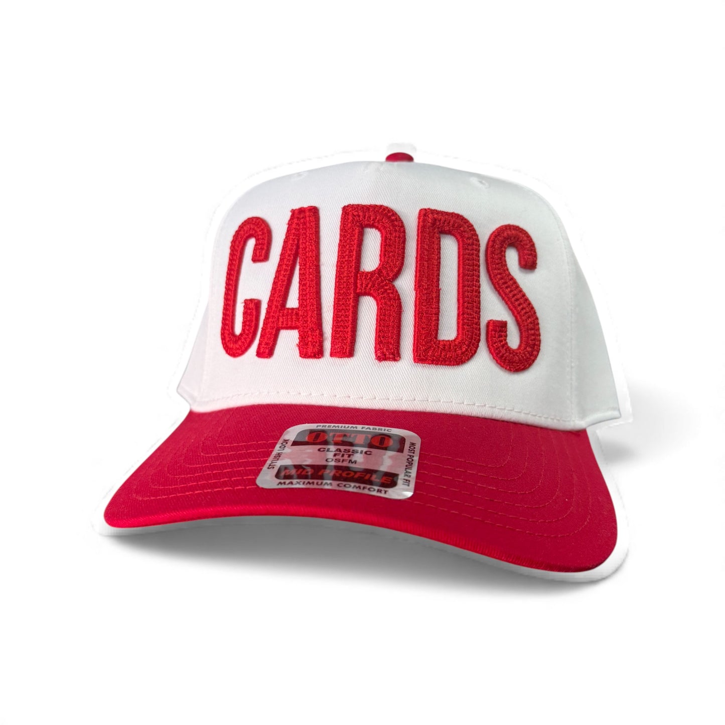 Collinsville Cardinals - 3D Embroidered Chain Stitch CARDS - Otto 5-Panel Snapback Hat