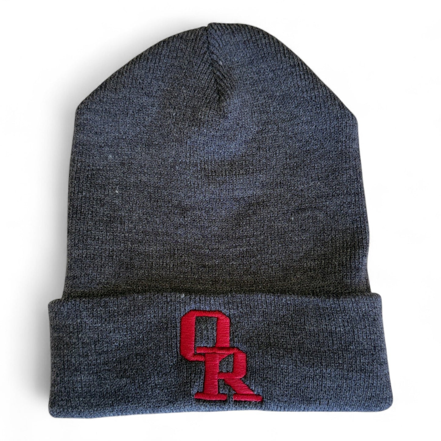 Owasso Rams- Embroidered Interlocking OR - Cuffed Beanie Hat