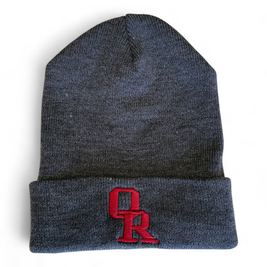 Owasso Rams- Embroidered Interlocking OR - Cuffed Beanie Hat