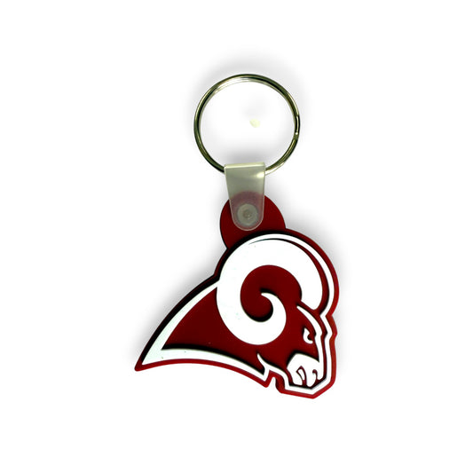 Owasso Rams- Ram Logo - PVC keychain