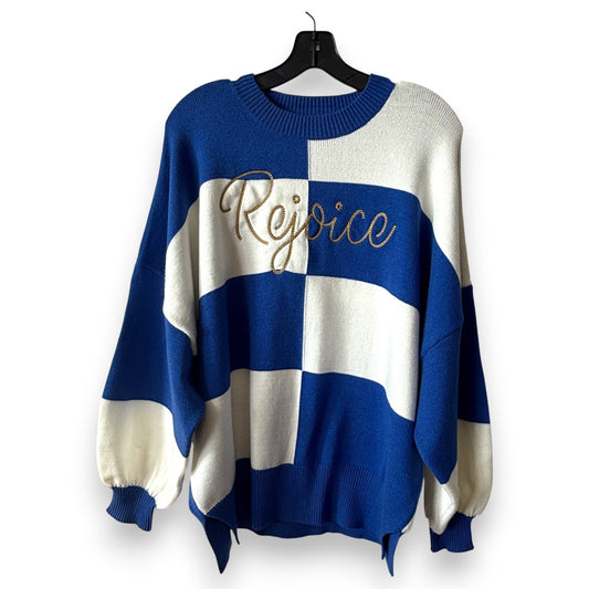 Rejoice Eagles - Rejoice Chain Script - Checkered Sweater