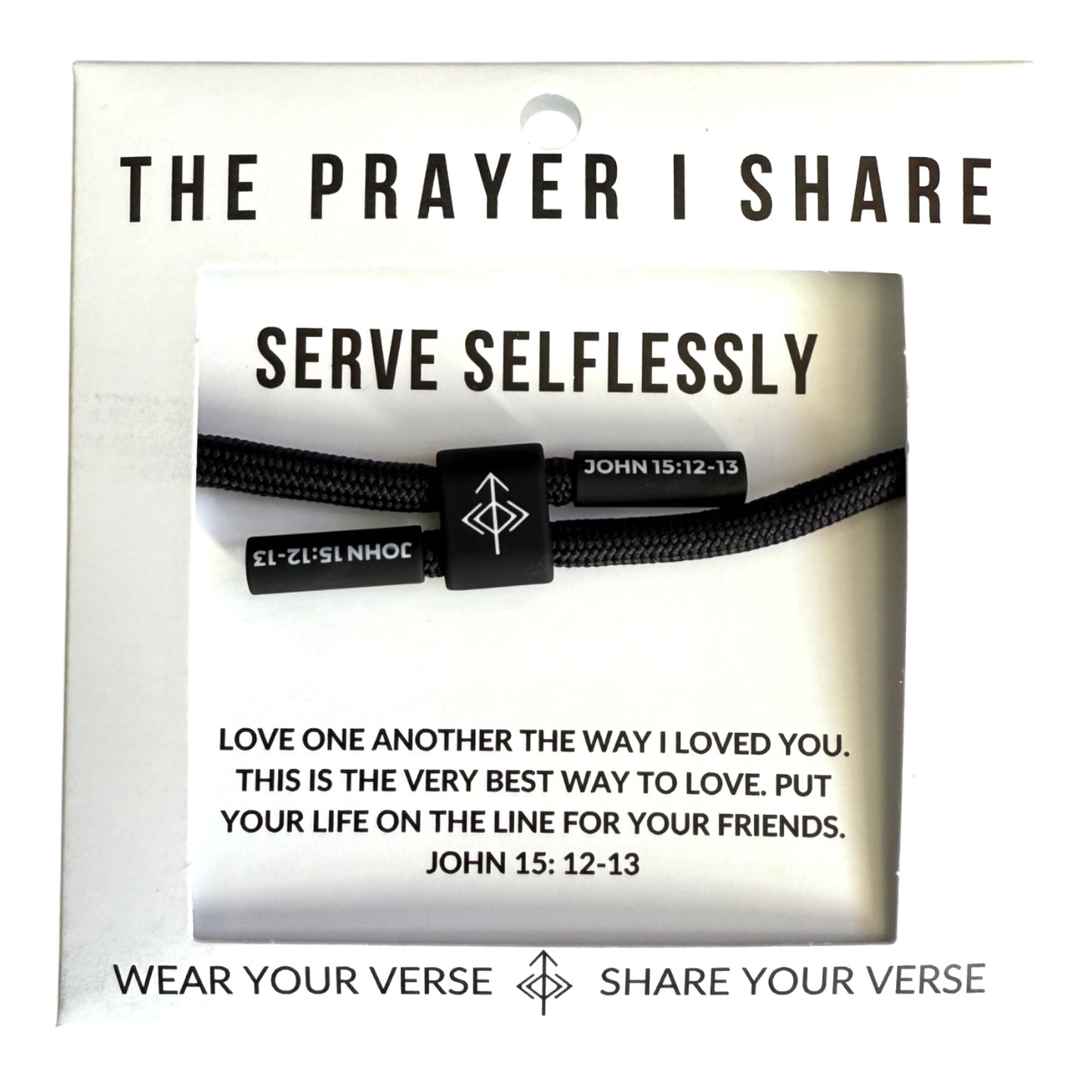 Serve Selflessly Christian Cord Bracelet