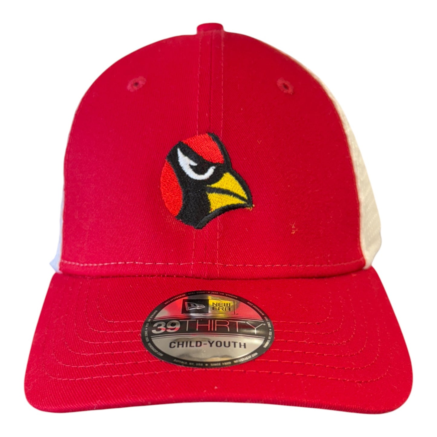 Collinsville Cardinals - Embroidered Circle Cardinal- Youth New Era Flexfit Hat